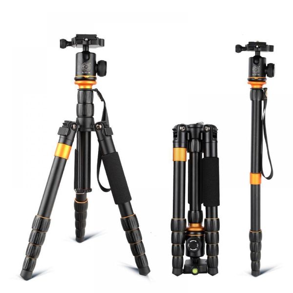 Monopods Qzsd Q278 Cámara portátil Profesional de aleación de Aluminio, trípode liviano para Viajes, Soporte monopie con Cabezal de Bola para Nikon Dslr