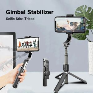 Monopodes Roreta 2022 Nouveau gimbal de téléphone Bluetooth sans fil pour le cardan pour iPhone Trépied Smartphone Stabilising Gimbal