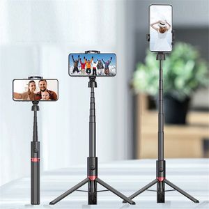 Monopods Selfie Stick Bluetooth-compatibel Opvouwbare Telescopische Tripod Aluminium Selfie Remote Mini Telefoon Holder