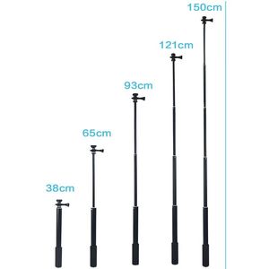 Monopods Selfie Stick met statief 59 inch uitschuifbare monopod telefoonclip voor Gopro Hero 11 10 9 8 7 6 5 Dji Action 3 2 Sjcam 4k sportcamera