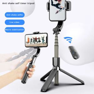 Monopodes stabilisateur de smartphone stabilisateur stabilisateur stabilisateur selfie stick avec trépied d'obturation sans fil pour vidéo smart téléphonique vlog
