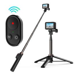 Monopodes TELESIN télécommande sans fil Bluetooth Selfie bâton monopode support de trépied pour GoPro Hero 10 9 8 Max pour Apple IPhone Android