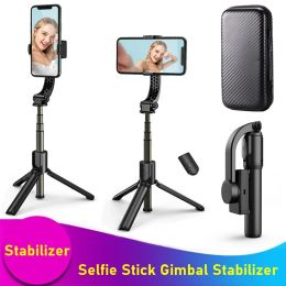 Monópodos Tongdaytech Handheld Gimbal Stabilizer Selfie Stick con trípode para iPhone X 12 13 Pro Max Xiaomi Samsung Estabilizador Celular