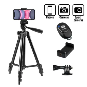 Trépied des monopodes pour le support du support de téléphone DSLR Trépieds flexibles prolongez le support mobile à distance compatible de voyage