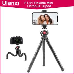 Monopodes Ulanzi FT01 MINI FLEXIBLE MINI POTOPUS TRIPOD POUR TÉLÉPHONE DSLR Vlog Travel Photography Wit