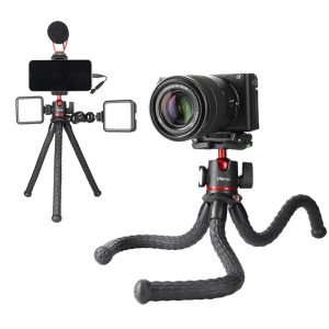 Monopods ulanzi mt33 octopus flexibel statief statief dslr slr camera smartphone vlog telefoonbevestiging met ballhead koude schoen voor microfoon licht