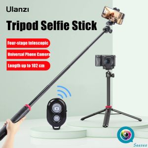 Les monopodes Ulanzi MT44 étendent le trépied pour le téléphone dslr Téléphiées Vlog avec un support de support de téléphone à chaussures froids pour la lumière à LED microphone