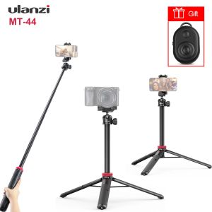 Monopodes Ulanzi MT44 Extendez le trépied stand Selfie Stick avec une tête de balle rotative à 360 ° pour la caméra pour smartphone vlog en direct en streaming vidéo reco