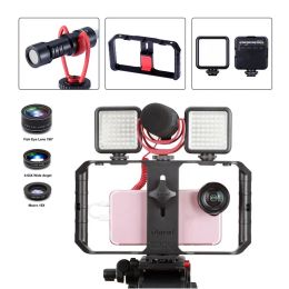 Monopodes Ulanzi U Rig Pro Smartphone Video Video Grip Grip Filmmaking Case Téléphone Stabiliting Stabilizer Handheld Tripod Mount pour iPhone Android