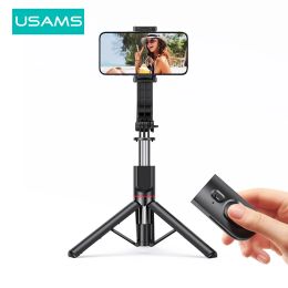 Monopodes usams selfie stick statief 360 graden ratatie shoting bluetooth control handheld telefoon selfie stabilisatorhouder voor smartphone