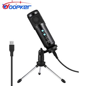 Monopodes USB Microphone Karaoke Studio Computer PC Condenseur Microfone pour YouTube Gaming Enregistrement micro avec trépied