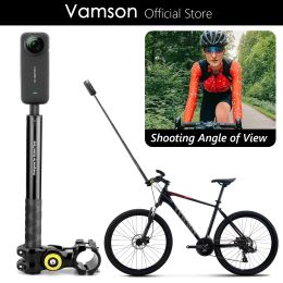 Monopods Vamson para Insta 360 X3 One X2 Motocicleta Bicicleta Manillar Montaje Monopie Invisible Accesorios para cámara Insta360 Gopro