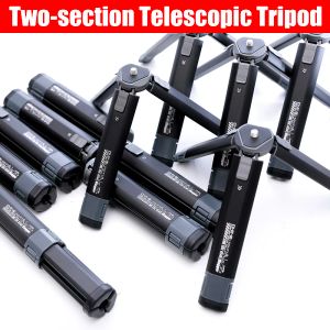 Monopodes Vlogger DT05 Universal Twosection Télescopic Tripod Stand Camera Aluminium ALLIAG BRACKET SLR Téléphone mobile Portable Mini Bureau