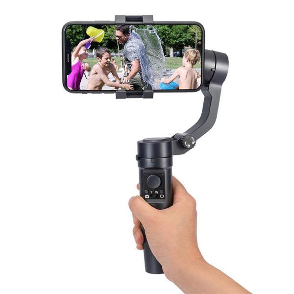 Monopods Wireless Bluetooth Téléphone Gimbal Stabilisateur 3axis Gimbal pour le smartphone Trépied Gimbal Stabilizer Gimbal pour Vlog Record