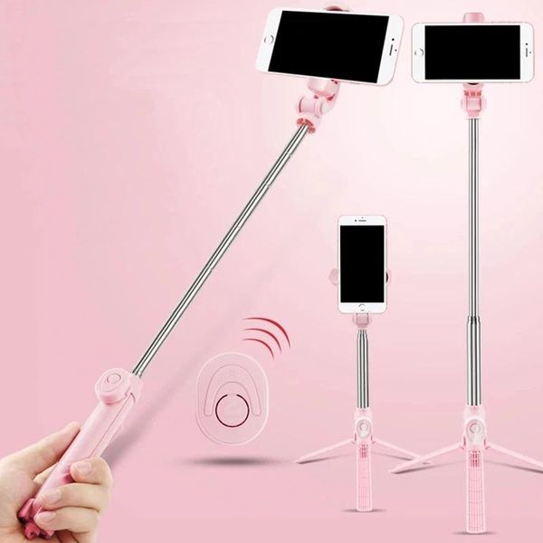 Monopods Inalámbrico Bluetooth Selfie Stick Trípode con control remoto para Iphone Huawei Samsung Android Monopod móvil Selfie Stick Shutter