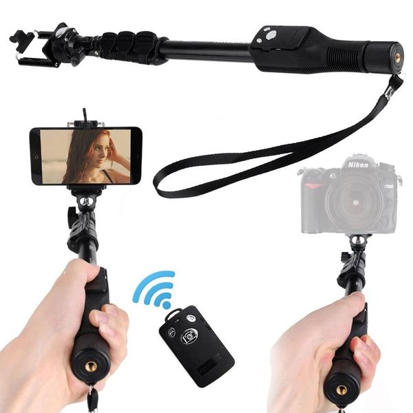 Monopod Wysuwany statyw cyfrowy do Gopro lustrzanka cyfrowa z systemem IOS Android Selfie Stick Yunteng 1288 Bluetooth Yt1288 Mono