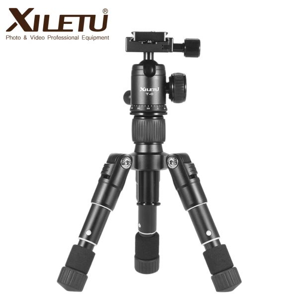 Monopodes Xiletu FM5 Flexible en aluminium Mini Mini Tripod Ball Head Tripod Ball pour DSLR Nikon Canon Digital Mirrorless Téléphone