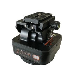 Monopods YT1000 gemotoriseerde panoramische camera statiefkop Pan Tilt Head met 1/4 snelle loslaatplaat en telefoonhouder voor DSLR -camera