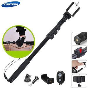 Monópodos Yunteng 188/1288 Trípode Selfie Selfie Stick para cámara y teléfono Monópodo para GoPro iOS iPhone Android Bluetooth Remote Control