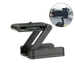 Monopods z flex tilt statiefkop aluminium legering vouw z tilt kop snel releaseplaat stand mount spirit niveaus voor telefoons dsrl camera