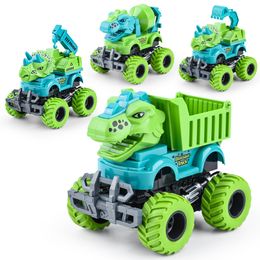 Monster Jam Go Kart Dinosaure Kit de modelo de juguete Dinosauri Rex Transporte Ingeniería Coche Camion Giocattolo Per Bambini Monster Trucks Monste Truck Toys Regalos de Navidad