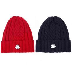 Montclair-Sombrero tejido de lana de diseño francés de lujo, boinas multicolores cálidas de moda de invierno para parejas Unisex, 9612433