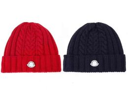 Montclair-Sombrero tejido de lana de diseño francés de lujo, boinas multicolores cálidas de moda de invierno para parejas Unisex, 9962502