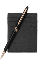 Stylo à bille Monte stylo à bille en résine noire Blance luxe 163 stylos à plume de Promotion sans boîte cadeau 9759019