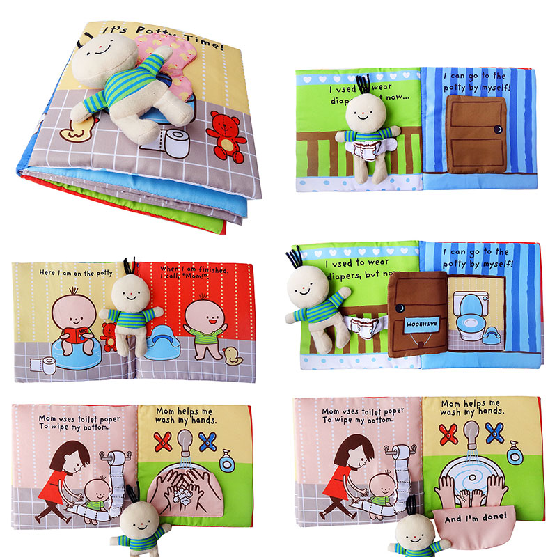 Montessori Baby Book Life Skills Uczenie się materiału dla niemowląt książka miękka dziecko cicha książka edukacyjna zabawki dla niemowląt 1 2 3 lata