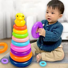 Montessori Baby Toy Rolling Ball Tower Montessori Games éducatifs pour bébés empiling Track Baby Development Toys 1 2 3 ans 240509