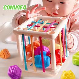 Montessori bébé toys 012 mois développement sensoriel apprentissage des jouets éducatifs colorés jeu de tri pour bébés nourrissons 240509