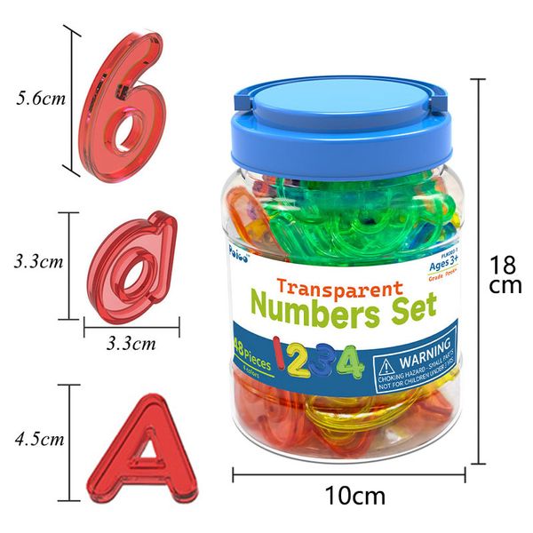 Montessori Contando Juegos Parroquiales de Matemáticas Formas geométricas alfanuméricas en caja juguetes sensoriales de aprendizaje sensorial para niños de 3 a 6 años