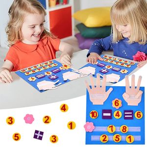 Montessori Jouet Feutre Conseil Numéros De Doigt Comptage Jouet Enfants Mathématiques Apprentissage Jouet Éducatif Tout-petits Intelligence Précoce Développer