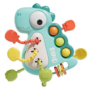Toys Montessori Toys Baby Dinosaur Pull String Toy pour les bébés Activité Sensory Toddler Cadeaux 240407