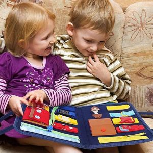 Montessori Toys Busy Board Buckle Training Essentiële vaardigheden Sensorisch educatief speelgoed Toddlers Intelligence Preschool Development