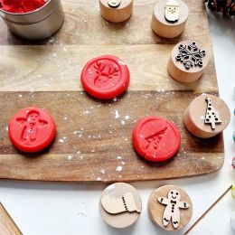 Montessori houten speel deeg stampers gereedschap weer insect natuur stempels kinderen playdough fun activiteit sensorisch speelgoed voor kinderen