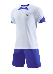 Montpellier HSC Vêtements de sport pour enfants et adultes, tissu en maille d'été, vêtements de sport respirants à manches courtes, chemise de sport de loisirs en plein air