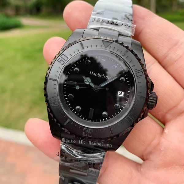 Montre de luxe 2813 mouvement mécanique automatique montre pour homme de haute qualité tout bracelet en acier inoxydable 316L noir relojes lujo para hombre