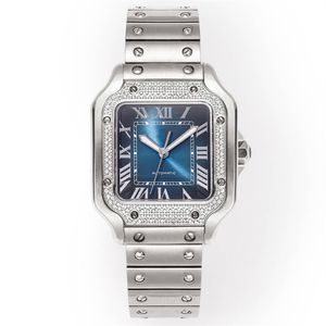 Montre de Luxe Diamond Watch for Womens Watches 35.1x43.5mm 9015 Mouvement mécanique automatique montre la montre-bracelet
