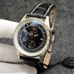 Montre De Luxe herenhorloges 44MM roestvrijstalen chronograaf Polshorloge Super Luminous watcherproof horloge dropshipping