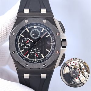 ZF Montre de luxe herenhorloges 44X17mm 3120 chronograaf mechanisch uurwerk Keramische ring 316L stalen kast luxe horloge Horloges