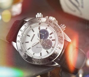 Montre De Luxe quartz mode hommes montres 41MM date automatique hommes tissu ceinture montre sous-cadrans die mâle cadeaux montre-bracelet horloge Orologio di Lusso