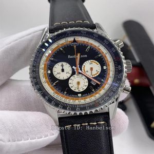 Montre de luxe Mouvement à quartz montre pour homme cadran bicolore en acier inoxydable Bracelet Leatcher relojes lujo para hombre Chronographe Watche330J