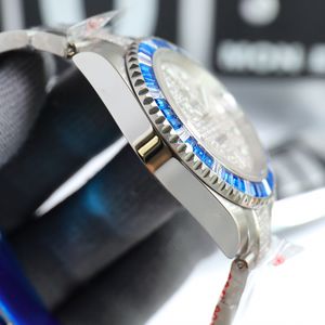 Montre de Luxe Swarovski Diamond Watch Luxury Watchs 42mm 8215 Mouvement mécanique automatique Mouvement en acier Homme montres sur les bracelets