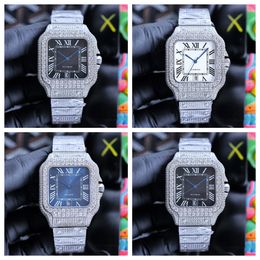 Montre de luxe femmes montres 40mm 8215 mouvement mécanique automatique boîtier en acier coloré babysbreath montre de diamant montres de luxe montres-bracelets