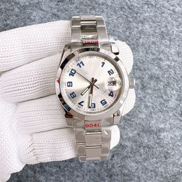 Montre de Sports Automatic Machinery Heren Watch Sapphire Silver 904L Steel Band Volledige functie Diamant wijzerplaat Iced Watch
