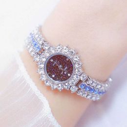 Montre Femme Femme Montres Célèbre Marque Élégante Bleu Dames Montres-Bracelets En Acier Inoxydable Diamant Femme Horloge Reloj Mujer 210527