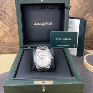 Montre uurwerkhorloges AP Watch Royal Oak Series 15510ST Precisiestaal Witte plaat Herenmode Vrije tijd Zakelijk sporthorloge Wereld luxe horlogelijst