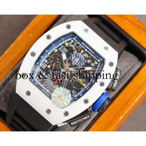 Montres de luxeSize Mechanics Montres met ontwerper Richa62 40x50x16mm Milles Chronograph Luxe Rm11-02 horloge Rm011 Horloges Heren Superclone