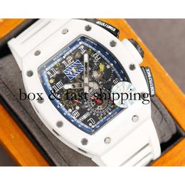 montres de luxewith 40x50x16mm Cronógrafo Richa582 Rm11-02 Luxe Superclone Tamaño Milles Relojes Reloj Montres Rm011 Diseñador mecánico para hombres